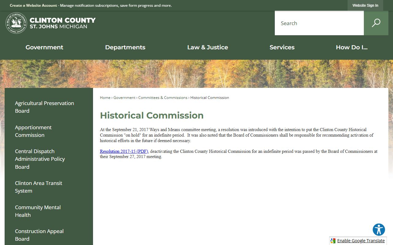 Clinton County Sheriff website for jail roster lookup